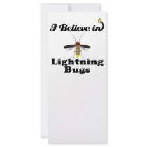 i believe in lightning bugs rack card