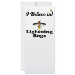 i believe in lightning bugs rack card