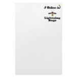 i believe in lightning bugs personalized stationery