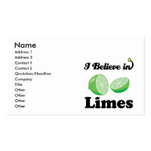 i believe in limes business card template