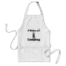 i believe in limping apron