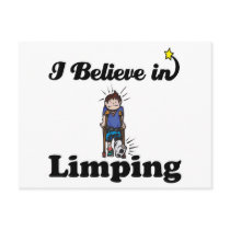i believe in limping postcards