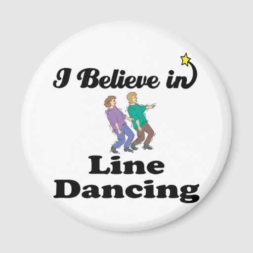 believe in line dancing fridge magnets from Zazzle.com