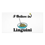 i believe in linguini photo greeting card