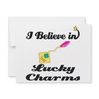 i believe in lucky charms invitation
