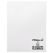 i believe in lunch ladies letterhead design
