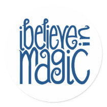 I Believe in Magic blue Sticker