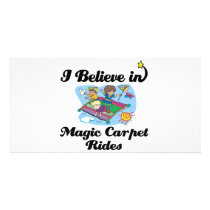 i believe in magic carpet rides photo card template