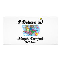 i believe in magic carpet rides photo card template