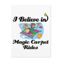 i believe in magic carpet rides post card