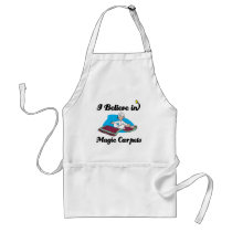i believe in magic carpets apron