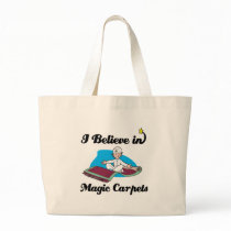 i believe in magic carpets canvas bag