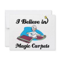 i believe in magic carpets personalized invite