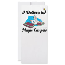 i believe in magic carpets custom rack card
