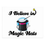 i believe in magic hats postcards