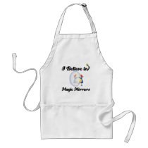 i believe in magic mirrors aprons