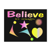 I BELIEVE IN MAGIC postcards