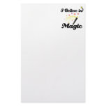 i believe in magic personalized stationery