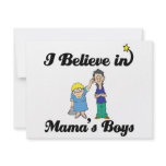 i believe in mamas boys invitations