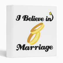 i believe in marriage 3 ring binders