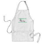 I Believe in Marriage aprons