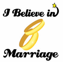 i believe in marriage acrylic cut out