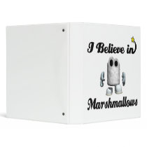 i believe in marshmallows binders