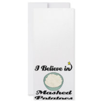 i believe in mashed potatoes rack card design
