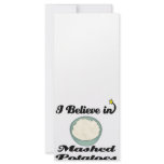 i believe in mashed potatoes rack card design