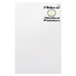 i believe in mashed potatoes customized stationery