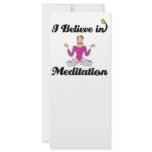 i believe in meditation rack card