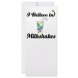 i believe in milkshakes rack cards