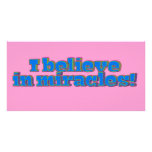 I Believe in Miracles! Photo Card Template