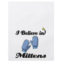 i believe in mittens flyer design