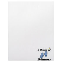 i believe in mittens customized letterhead