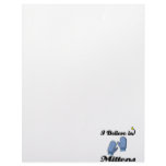 i believe in mittens customized letterhead