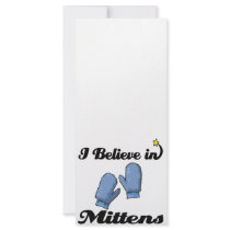 i believe in mittens rack card design