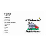 i believe in mobile homes business card template