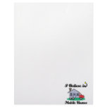 i believe in mobile homes customized letterhead