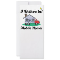 i believe in mobile homes custom rack card