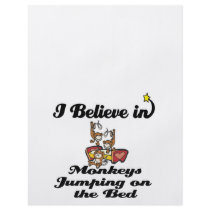 i believe in monkeys jumping on bed custom flyer