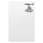 i believe in monkeys jumping on bed stationery paper