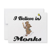 i believe in monks personalized invitations