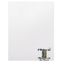 i believe in monsters in the closet personalized letterhead