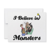 i believe in monsters invitation
