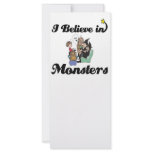 i believe in monsters rack card
