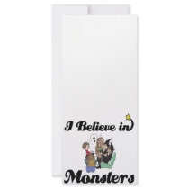 i believe in monsters full color rack card