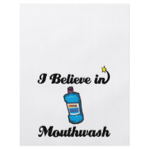 i believe in mouthwash flyer design