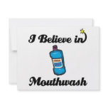 i believe in mouthwash personalized invitations
