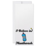 i believe in mouthwash personalized rack card